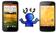 एचटीसी वन एक्‍स और एलजी नेक्‍सस 4 जैली स्‍मार्टफोन में कौन है बेहतर