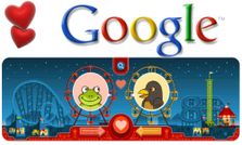 गूगल का डूडल भी मना रहा है वैलेंटाइन डे