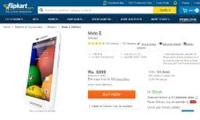 जल्‍दी करें फ्लिपकार्ट पर आ गया मोटो ई का स्‍टॉक