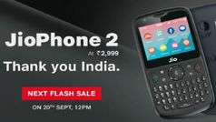 20 सितंबर को होगी Jio Phone 2 की फ्लैश सेल, WhatsApp की भी होगी शुरुआत