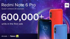 Redmi Note 6 Pro की अगली सेल आज रात 6 और 9 बजे, पहली सेल में बिके 600,000 यूनिट्स
