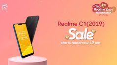 Entertainment Ka Boss: Realme C1 (2019) की फर्स्ट सेल आज दोपहर 12 बजे से शुरू
