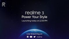 Realme 3 कुछ देर बाद होगा लॉन्च, ऐसे देखें लाइव स्ट्रीमिंग