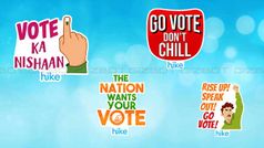हाइक ने पेश किए वोटिंग स्पेशल स्टिकर्स, ''आराम न फरमाएं, वोट देने जाएं''