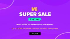 Mi Super Sale का आज अंतिम दिन, 9000 रुपए तक का डिस्काउंट उपलब्ध