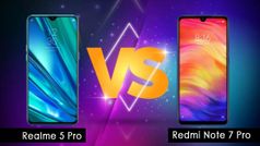 Realme 5 Pro vs Redmi Note 7 Pro: आप कौनसा स्मार्टफोन खरीदना चाहेंगे...?