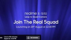 Realme 5 और Realme 5 Pro कुछ देर बाद होंगे लॉन्च, यहां देखें लाइव इवेंट