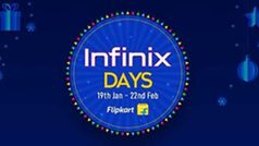 Infinix Days Sale: फ्लिपकार्ट पर 22 फरवरी तक हर स्मार्टफोन पर मिलेगी बड़ी छूट