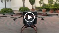 Varuna Drone: देखिये भारत के पहले पैसेंजर ड्रोन को जिसमें बैठ सकते हैं इंसान, वीडियो देखें
