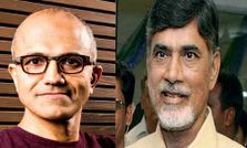 మైక్రోసాఫ్ట్ సీఈఓ సత్య నాదెళ్లతో మాట్లాడిన చంద్రబాబు!
