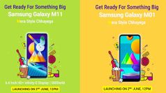 Samsung Galaxy M11 & M01: బడ్జెట్ ధరలో కొత్త ఫోన్‌లు!!! నేటి నుంచే సేల్స్...