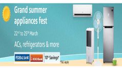 Summer Appliances కొనుగోలుకు అమెజాన్ కరెక్ట్ ఛాయస్!! క్యాష్‌బ్యాక్‌ ఆఫర్లు కూడా ఉన్నాయి...