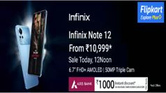 ఇన్ఫినిక్స్ నోట్ 12 స్మార్ట్‌ఫోన్ మొదటి సేల్స్ తగ్గింపు ఆఫర్లతో ప్రారంభమయ్యాయి!!
