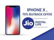 ആപ്പിള്‍ ഐഫോണ്‍ Xന്‌ 70% ക്യാഷ്ബാക്ക് ഓഫറുമായി റിലയന്‍സ് ജിയോ!