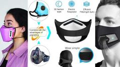 ഇന്ത്യയിൽ നിന്നും ലഭിക്കുന്ന റീചാർജ് ചെയ്യാവുന്ന ഇലക്ട്രിക് എയർ പ്യൂരിഫയർ മാസ്‌ക്കുകൾ