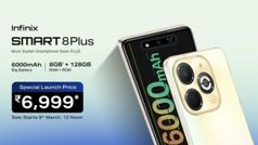 വെറും 6,999 രൂപയ്ക്ക് 6000mAh ബാറ്ററി, 50എംപി ക്യാമറ; ഇൻഫിനിക്സ് സ്മാർട്ട് 8 പ്ലസ് വിൽപനയ്ക്കെത്തി