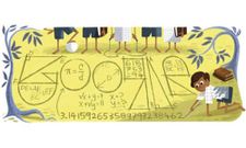 Google celebrates Srinivasa Ramanujan 125th Birthday with Mathematical Equation Doodle