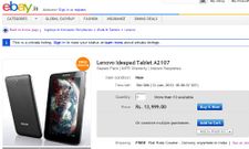 Lenovo IdeaTab A2107 Spotted on eBay.in at Rs 13,999: A Big Threat to iPad Mini?