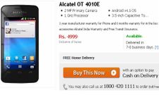 Alcatel OT 4010E, 4005D: Cheapest Jelly Bean Handsets March Ahead of Competition With Rs 5000 Price