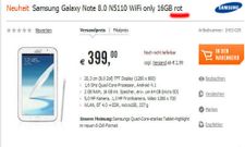 Samsung Galaxy Note 8.0 (510) to Come in Red and Grey Color Variants