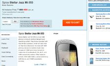 Spice Stellar Jazz Mi-353 Launched Online at Rs. 4589