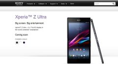 Sony Xperia Z Ultra Spotted On Sony India Site As Coming Soon And Saholic Hints July 31 Launch
