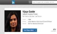 Vijaya Gadde named Twitter’s New General Counsel