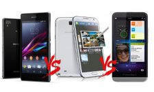Sony Xperia Z1 vs Samsung Galaxy Note 3 vs BlackBerry Z30: The Phablet War Fuels Up