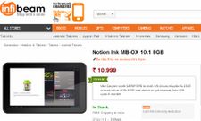 Notion Ink MB-OX 10.1: Dual Core Tablet Launched Online in India