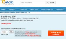 BlackBerry Z30 Gets Listed Online : 5 Inch Smartphone To Be Launched in India Soon