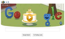 Google Celebrates its 15th Birthday With Interactive Piñata Doodle