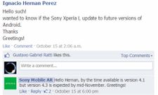 Sony Xperia L To Get Android 4.3 Update in mid-November