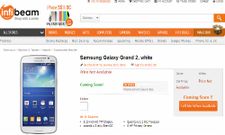 Samsung Galaxy Grand 2 Gets Listed Online As Coming Soon in India
