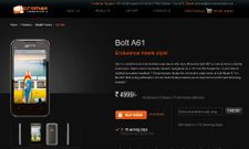 Micromax Bolt A61 Launched Online At Rs 4,999
