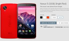 Red Nexus 5 Now Available Via Google Play Store, Listed Online For Same Price