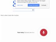 Google Chrome's “Ok Google” Voice Search Without Add-Ons Coming Soon