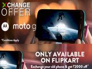 Moto G Exchange Offer Now Available On Flipkart