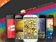 Top 20 Micromax Smartphones with Hottest Specifications Available In India