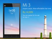 Xiaomi Mi3 With High-End Specs To Start Selling For Rs 14,999 in India From July 15