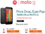 Motorola Moto G Price Reduced By Rs 2,000 For a Limited Time