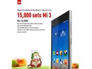 Xiaomi Mi 3 Flash Sale: 15,000 Units Available to Buy on Flipkart Today