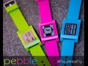 Pebble Smartwatch Now Listed With Limited Edition Fresh Green, Hot Pink and Fly Blue Colors