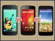 Spice Dream Uno Vs Karbonn Sparkle V Red Vs Micromax Canvas A1: Kicking Off The Android One Dream