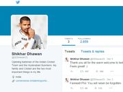 Shikhar Dhawan Joins Twitter
