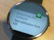 Android Wear Smartwatch Shown Paired To iOS [VIDEO]