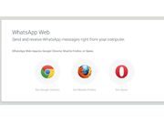 Whatsapp Web is Now Available for FireFox and Opera Browsers