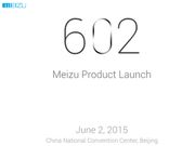 Meizu Launch New Product on June 2