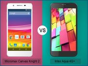 Micromax Canvas Knight 2 vs Intex Aqua 4G+: The Battle of Desi 4G Phones