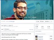 IIT-Kharagpur opens Facebook page to congratulate Pichai