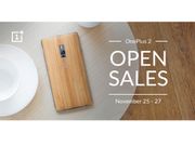 OnePlus 2 to host Open Sale in India starting Nov 25th for Rs. 24,999